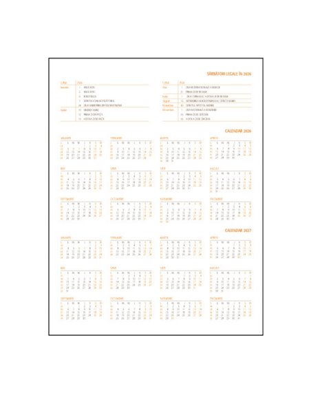 Agenda saptamanala A4 2026 Lux EGO, Albastru petrol texturat