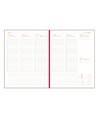 Agenda saptamanala A4 2026 Lux EGO, Albastru petrol texturat
