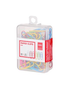 Agrafe metal Deli DLE0024, 29 mm, 100 buc, Color