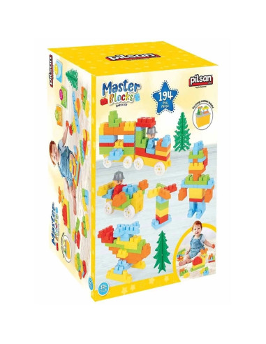 PL-03-572,Set constructie Pilsan Master Blocks 194 piese