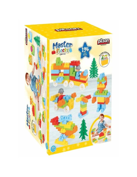 PL-03-572,Set constructie Pilsan Master Blocks 194 piese