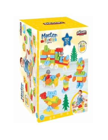 PL-03-572,Set constructie Pilsan Master Blocks 194 piese