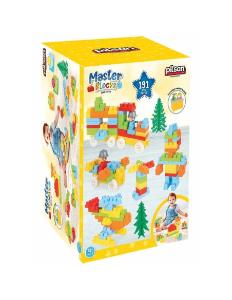 PL-03-572,Set constructie Pilsan Master Blocks 194 piese