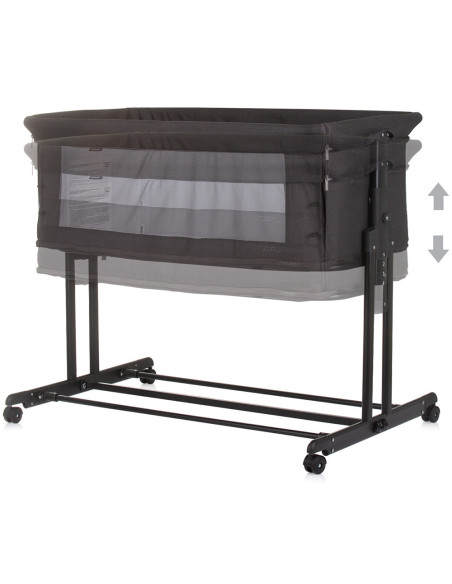 KOSZE0201OB,Patut co-sleeper si tarc Chipolino Zen obsidian