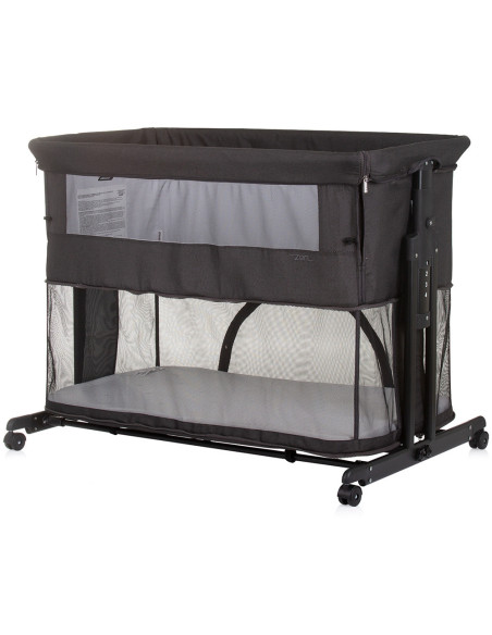 KOSZE0201OB,Patut co-sleeper si tarc Chipolino Zen obsidian