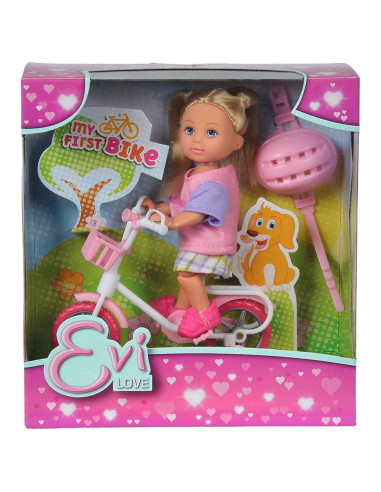 S105731715-ROZ,Papusa Simba Evi Love My First Bike 12 cm roz S105731715-ROZ,Papusa Simba Evi Love My First Bike 12 cm roz