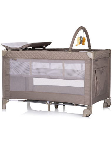 KOSILU251TR,Patut pliabil cu saltea de infasat Chipolino Luna tiramisu