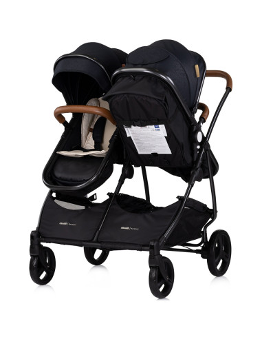 KBDS02501BB,Carucior gemeni Chipolino Duo Smart 2 in 1 blackberry