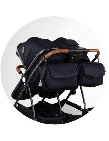 KBDS02501BB,Carucior gemeni Chipolino Duo Smart 2 in 1 blackberry