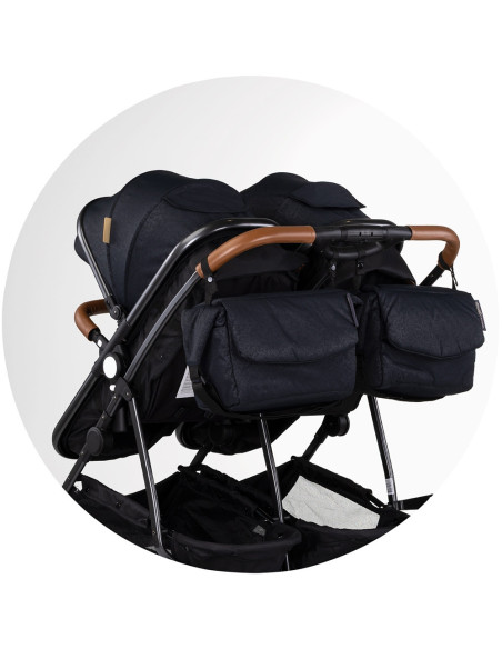 KBDS02501BB,Carucior gemeni Chipolino Duo Smart 2 in 1 blackberry