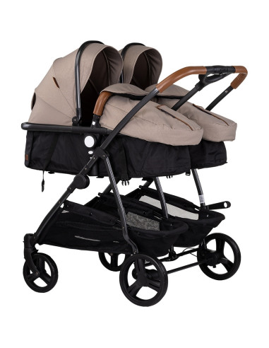 KBDS02503TR,Carucior gemeni Chipolino Duo Smart 2 in 1 tiramisu