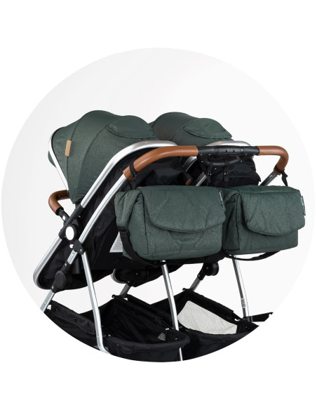 KBDS02504BA,Carucior gemeni Chipolino Duo Smart 2 in 1 basil KBDS02504BA,Carucior gemeni Chipolino Duo Smart 2 in 1 basil
