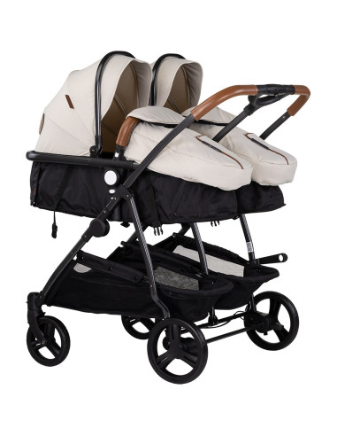KBDS02505BI,Carucior gemeni Chipolino Duo Smart 2 in 1 biscotta