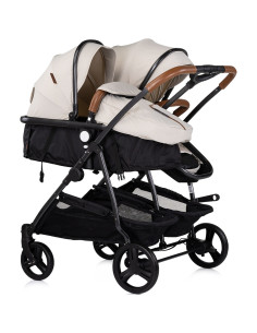 KBDS02505BI,Carucior gemeni Chipolino Duo Smart 2 in 1 biscotta 2