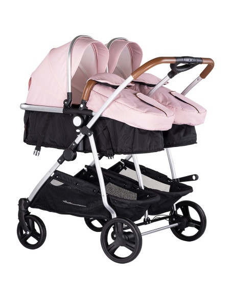 KBDS02506PM,Carucior gemeni Chipolino Duo Smart 2 in 1 pink marshmallow