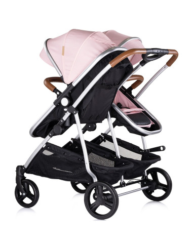 KBDS02506PM,Carucior gemeni Chipolino Duo Smart 2 in 1 pink marshmallow