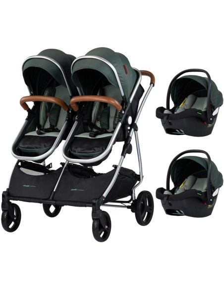 ST-KBDS02504BA,Carucior gemeni Chipolino Duo Smart 3 in 1 basil ST-KBDS02504BA,Carucior gemeni Chipolino Duo Smart 3 in 1 basil