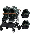 ST-KBDS02504BA,Carucior gemeni Chipolino Duo Smart 3 in 1 basil