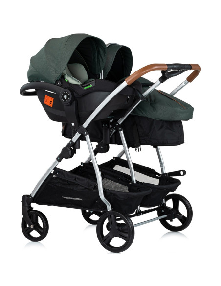ST-KBDS02504BA,Carucior gemeni Chipolino Duo Smart 3 in 1 basil ST-KBDS02504BA,Carucior gemeni Chipolino Duo Smart 3 in 1 basil