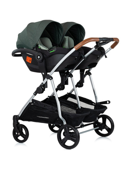 ST-KBDS02504BA,Carucior gemeni Chipolino Duo Smart 3 in 1 basil ST-KBDS02504BA,Carucior gemeni Chipolino Duo Smart 3 in 1 basil