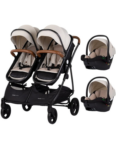 ST-KBDS02505BI,Carucior gemeni Chipolino Duo Smart 3 in 1 biscotta
