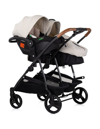 ST-KBDS02505BI,Carucior gemeni Chipolino Duo Smart 3 in 1 biscotta ST-KBDS02505BI,Carucior gemeni Chipolino Duo Smart 3 in 1 biscotta
