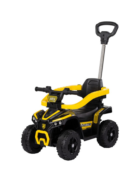 ROCATVH02502YE,Masinuta de impins Chipolino ATV cu maner yellow