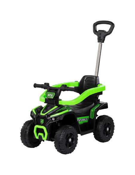 ROCATVH02503GR,Masinuta de impins Chipolino ATV cu maner green