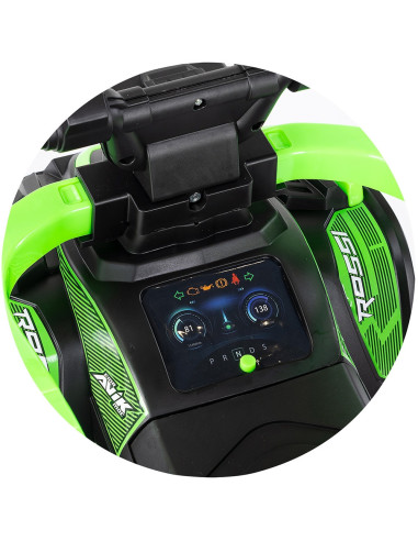 ROCATVH02503GR,Masinuta de impins Chipolino ATV cu maner green