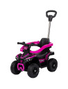 ROCATVH02505PI,Masinuta de impins Chipolino ATV cu maner pink