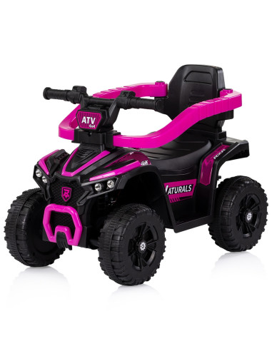 ROCATVH02505PI,Masinuta de impins Chipolino ATV cu maner pink