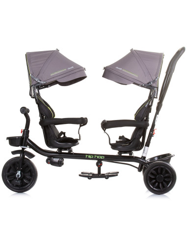 TRKHH0232GT,Tricicleta gemeni Chipolino Hip Hop graphite