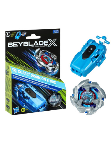 G1491,Beyblade X Let It Rip Set Lansator Si Roata Cobalt Dragoon 2-60c