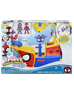 G0666,Spidey Si Prietenii Lui Uimitori Marvel Water Webs Nava Piratilor Cu Bule