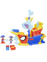G0666,Spidey Si Prietenii Lui Uimitori Marvel Water Webs Nava Piratilor Cu Bule