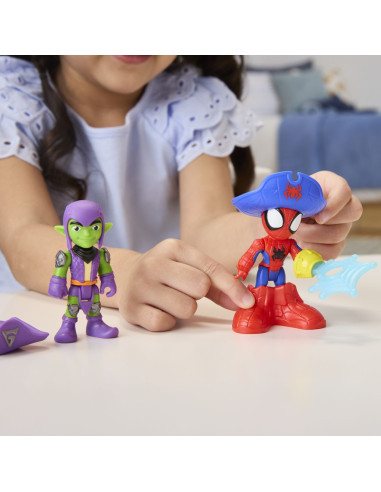 G0666,Spidey Si Prietenii Lui Uimitori Marvel Water Webs Nava Piratilor Cu Bule