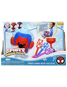 G0660,Spidey Si Prietenii Lui Uimitori Marvel Water Webs Lansator Bule De Sapun