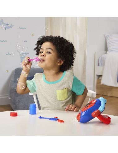 G0660,Spidey Si Prietenii Lui Uimitori Marvel Water Webs Lansator Bule De Sapun