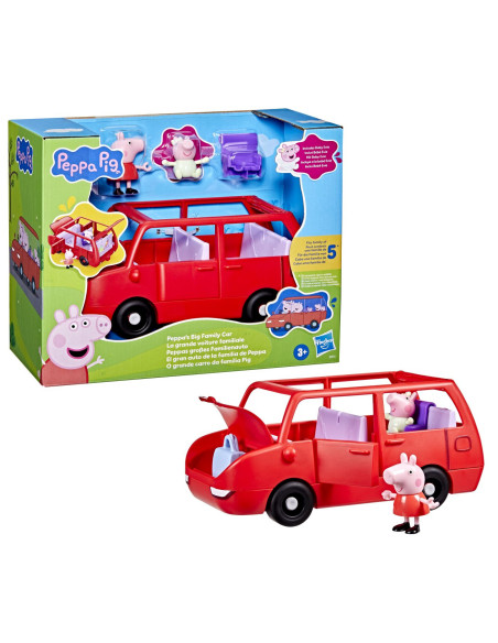 G0541,Peppa Pig Masina Familiei Peppa Cu Figurine