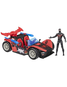 G0736,Marvel Spider Man Venom Versus Lansator Auto Si Figurina Miles Morales 2