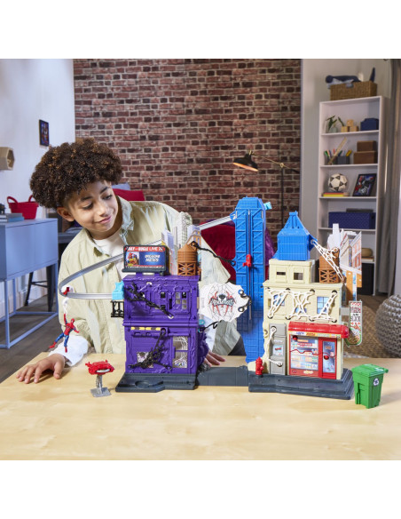 G0737,Set De Joaca Marvel Spider Man Venom Versus Web City Slinging