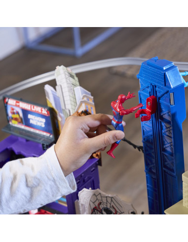 G0737,Set De Joaca Marvel Spider Man Venom Versus Web City Slinging