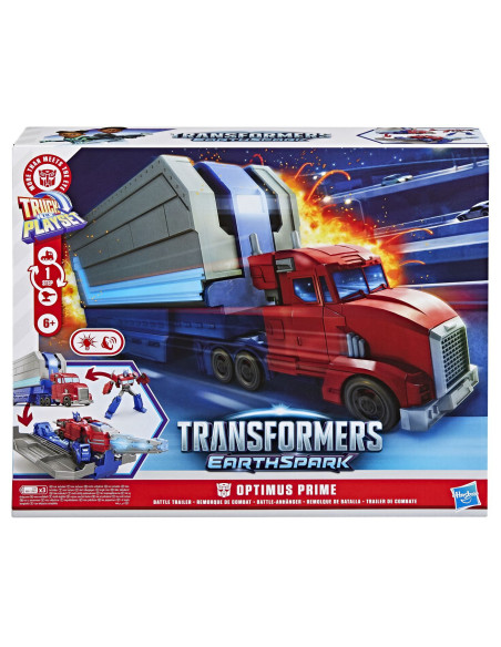 G0750,Transformers Earthspark Camion Cu Remorca De Lupta Optimus Prime