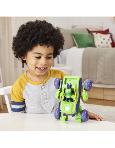 G1258_G1475,Marvel Iron Man Si Prietenii Sai Uimitori Set Vehicul 2 In 1 Si Figurina Iron Hulk