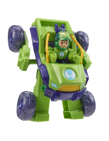 G1258_G1475,Marvel Iron Man Si Prietenii Sai Uimitori Set Vehicul 2 In 1 Si Figurina Iron Hulk
