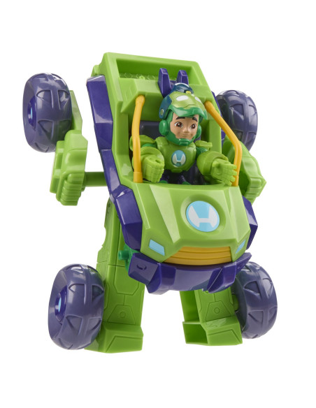 G1258_G1475,Marvel Iron Man Si Prietenii Sai Uimitori Set Vehicul 2 In 1 Si Figurina Iron Hulk