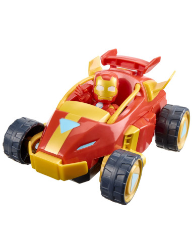 G1258_G1474,Marvel Iron Man Si Prietenii Sai Uimitori Set Vehicul 2 In 1 Si Figurina Iron Man