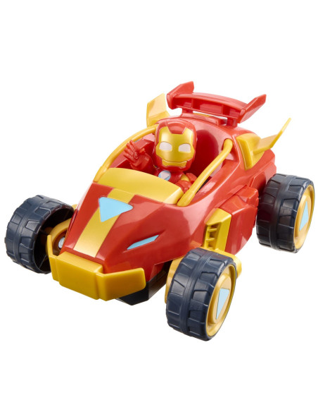G1258_G1474,Marvel Iron Man Si Prietenii Sai Uimitori Set Vehicul 2 In 1 Si Figurina Iron Man
