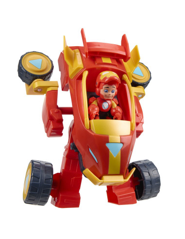 G1258_G1474,Marvel Iron Man Si Prietenii Sai Uimitori Set Vehicul 2 In 1 Si Figurina Iron Man