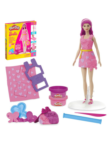 G1357,Play Doh Barbie Set Plastelina Inimioare Si Par